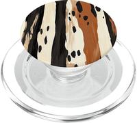 Neutral Animal Stripe Aesthetic - Abstract Indie Print PopSockets PopGrip for MagSafe
