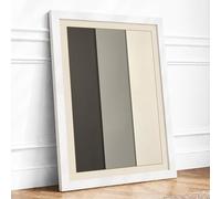 Neutral Ascension Minimalist Framed Wall Art Print A4 (29.7×21cm) White, Wall Decor for Living Room, Bedroom, Office & Home, Ready to Hang, Art Gift