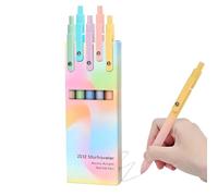 Neutral Ballpoint Pen - Pack of 5 Push Up Quick-Drying Writing Pens - Multi-Purpose Retractable Smooth Gel Ink Ballpoint Pen for Children Students Families Friends and Colleagues