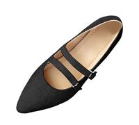 Neutral Casual Shoes with Sporty Design, Breathable and Comfortable Women's Casual Temperament Hundred Women's Shoes One Word with the Design of Lace Shoes, black, 8 UK