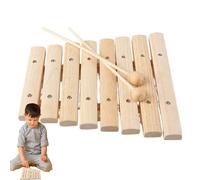 Neutral Color Musical Toys for Toddler,Musical Toy Precision Tuned - Boho 8-Tone Safe Musical Instruments Toy