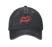 Neutral Daft-Unisex Punk Style Baseball caps, Washed Denim Worn Hats, Summer Vintage Sun Cap, Live Dance, Dj, Electronic Music Fashion