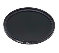 Neutral Density 1000 Photography Filter, Optical Glass Lens, Aluminum Alloy Frame, 52mm - 67mm Sizes - Waterproof Coated, Durable, Ideal for Creative Long Exposure (58mm)