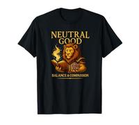 Neutral Good Lion - Balance & Compassion Fantasy Art T-Shirt
