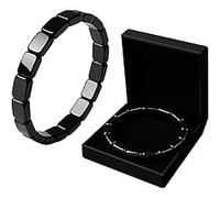 Neutral hematite jewelry bracelet, natural hematite square bead elastic bracelet, simple and elegant design, given to the most precious person (1)