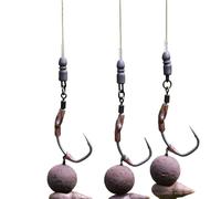Neutral Lock Hook - Ronnie Boys Edition - Sizes 2,4, 6, 8 - Barbed & Barbless Options - Spinner Rig Hook for META Terminal Tackle - Forged High-Carbon Steel for Carp Fishing (Barbless, 6)