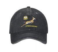 Neutral Pure Cotton Breathable Classic SA Rugby Bokke Springboks South Africa Baseball Cap Unisex Distressed Washed Sun Cap South African Flag Outdoor Gift
