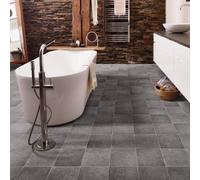 Neutral Speckled Effect 2.8mm Vinyl Flooring Sheet-6mX4m Vinyl Flooring UK Black One Size