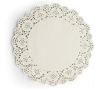 Neutral Umpire Paper Doilies White | Lace Paper Plates for Party Wedding Tableware Decoration | Doilies Lace Paper are Oil-Absorbing Disposable Double-Sided Baking Tools for Kitchen (125, 4.5 Inch)