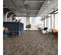 Neutral Wood Effect Vinyl Flooring, Anti-Slip Contract Commercial Vinyl Flooring With 3.5mm Thickness-8M(26'3") X 2M(6'6")-16M²