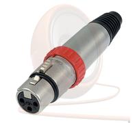 Neutrik 3 Pin NC3FXS Switched Female XLR Connector. 3 Pin Silver Plug