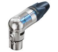 Neutrik - NC3FRX - XLR Cable Connector - Right Angle - Female 3 pole - Black / Silver