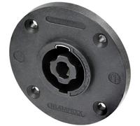 NEUTRIK - 4 Pole Chassis Connector, Black Round G Size Flange, Countersunk Holes