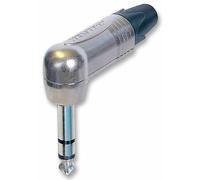 Neutrik NP3RX 6.35mm Right Angled 6.35mm Stereo Jack plug, Silver, 60.0 mm*15.0 mm*75.0 mm