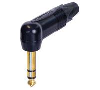 Neutrik - 6.35mm Jack Plug, Stereo, 90 Degree, Black