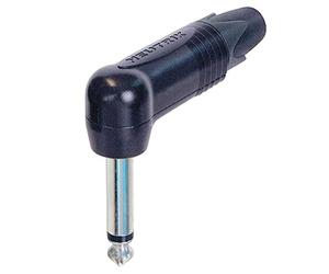 Neutrik 6.3mm angled Jack Mono Plug -Black