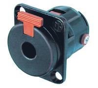 Neutrik Black Coloured Silver Plated NJFP6C-BAG 6.35 mm Locking Stereo Jack Chassis Socket