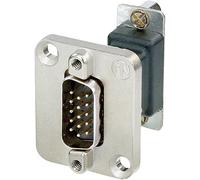 Neutrik D-SUB Feedthrough 15 Pole Male to Female NADB15MF D Shape Housing Video