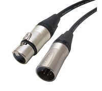 Neutrik DMX Adapter Turnaround Cable. 3 Pin to 5 Pin. Female to Male Van Damme XLR Lead (6m)