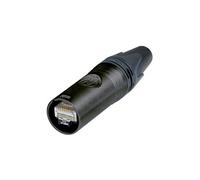 Neutrik EtherCON Plug Straight 8P8C Black NE8MX6-B-T
