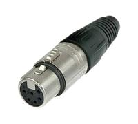 Neutrik Female 6 pin line Connector with Silver Contacts NC6FCX