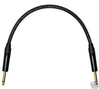 Neutrik Guitar Jack to Jack FX Patch Lead. Sommer Spirit SC Cable Black & Gold.
