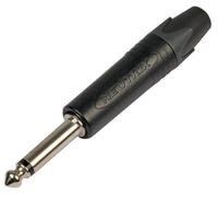 Neutrik - Jack Plug, 6.35mm, Mono, Straight, Black