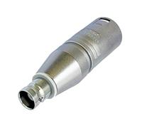 Neutrik NA2MBNC Round Adapter, Silver