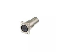 NA3FDM 3 Pin Female to 3 Pin Male Feed Through Panel Mount Adapter