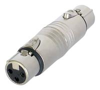Neutrik NA3FF Adapter XLR Female to XLR Female, Silver, 75.0 mm*20.0 mm*20.0 mm