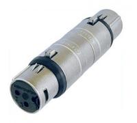 Neutrik NA3FF Adapter XLR Female to XLR Female, Silver, 75.0 mm*20.0 mm*20.0 mm