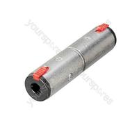 Neutrik NA3JJ 1/4" Jack to 1/4" Jack Coupler, Mono, Stereo, TRS (6.35mm) Adaptor