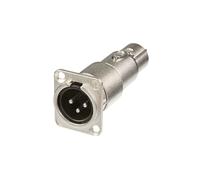 Neutrik NA3MDF 3-Pin Male XLR to 3-Pin Female XLR Panel-Mount Adaptor