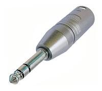 Neutrik NA3MP 3 Pin XLR Male Stereo Jack Plug Adaptor, 6.35 mm, Silver