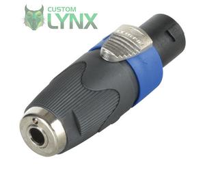 Neutrik NA4LJX Speakon to 1/4" Jack Adaptor - 4 Pole Speakon to Jack Socket, PRO