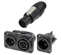 Neutrik NAC3PX-TOP PowerCon TRUE1 Male and Female Chassis Connector