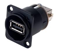 Neutrik NAUSB-W-B Reversible USB Changer Black A - B