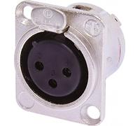 Neutrik NC3FD-L-0-1 3 Pole Female XLR Chassis Connector, Nic