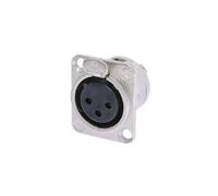 Neutrik NC3FD-L-1 3-Pole Female XLR Receptacle Nickel Housing