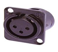 Neutrik NC3FD-L-BAG-1 3 Pole Female XLR Chassis Connector, B