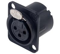 Neutrik NC3FD-LX-B XLR Panel Mount Socket 3-Pole