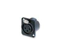 NEUTRIK - NC3FD-LX-BAG - XLR SOCKET, 3P, CHASSIS, BLACK