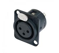 Neutrik NC3FDL-1-BAG 3-Pin XLR Mounting Socket Black