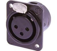 Neutrik NC3FDM3-L-BAG-1 3 Pole Female XLR Chassis Connector,