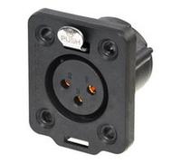 NEUTRIK NC3FDX-TOP CHASSIS CONNECTOR FEMALE 3POLE TOP