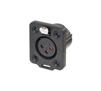 3-Pole Socket XLR Chassis Connector - NEUTRIK