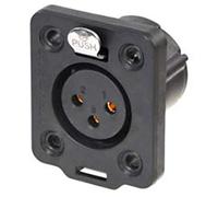 Neutrik NC3FDX-TOP XLR connector socket, installation number of pins (num): 3 1 piece
