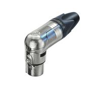 Neutrik - NC3FRX - XLR Cable Connector - Right Angle - Female 3 pole - Black / Silver