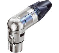 Neutrik - NC3FRX - XLR Cable Connector - Right Angle - Female 3 pole - Black / Silver