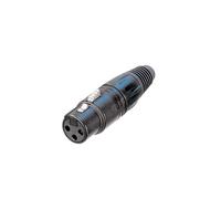 Neutrik NC3FX-BAG 3-Pole Female XLR Connector Black Housing